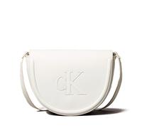 CALVIN KLEIN JEANS Borsa da sella con monogramma inciso