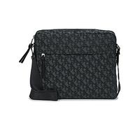 Calvin Klein Jeans Borsa Shopping SLOUCHED MONOGRAM ZIP FLIGHT BAG in Nero Unica