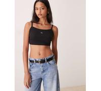 Calvin Klein Jeans - Brassière nera con etichetta del logo-Nero XL