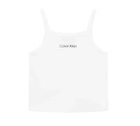 Calvin Klein Jeans canotta bambina con logo bianco