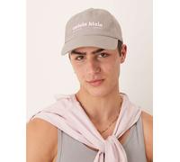 Calvin Klein Jeans - Cappellino grigio e rosa con grafica One Size