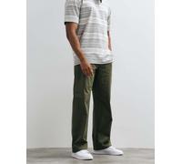 Calvin Klein Jeans chino ampi utility in twill di cotone verde kaki W36 L32
