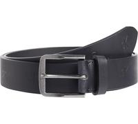 Calvin Klein Jeans Cintura Uomo Classic Flat Lthr Belt 35Mm Aop in Pelle, Nero (Allover Print), 100 cm