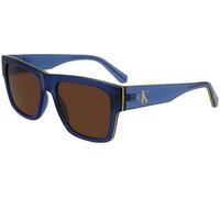 Calvin Klein Uomo CKJ23605S 400 Occhiali da sole Bio-iniettato Blu Marrone Squadrata Normale Normale