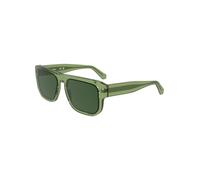 Calvin Klein Jeans Men's Sunglasses CKJ24607S - Green To Dark Green with Solid Green Lens