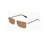 Calvin Klein Beige Metal Women Sunglass