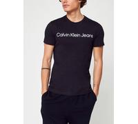 Calvin Klein Uomo T-Shirt Maniche Corte Core Institutional Logo Slim Tee Scollo Rotondo, Nero (CK Black), L