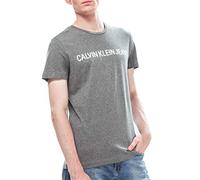 Calvin Klein Jeans Core Institutional Logo Slim Tee, T-Shirt Uomo, Grigio (Grey Heather 039), Medium