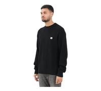 Calvin Klein Jeans - Cotton Waffle Crewneck Sweater - - Knitwear - Uomo - Nero - L