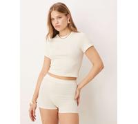 Calvin Klein Jeans - Crop top bianco senza cuciture M