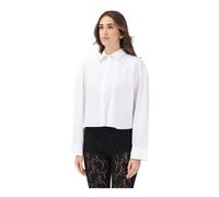Calvin Klein Jeans - Cropped Shirt - - Blouses & Shirts - Donna - Bianco - M