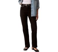 Calvin Klein Jeans da Donna a Vita Alta Dritti Midnight Blac LV047F708G, Neri, 25W/30L