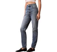 Calvin Klein Jeans da Donna New Mom Jean Delaware LV047D841G, Blu (Delaware), RG29, Blu (Delaware), 29 W/32 L