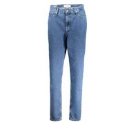 Calvin Klein - Denim Mom Jeans Blu Logo - - Jeans - Donna - Blu - W30 L32