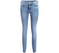 Calvin Klein Donna Jeans Mid Rise Skinny Fit, Blu (Denim Medium), 32W/29L