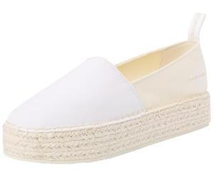 Calvin Klein Jeans Donna Espadrillas Platform con Zeppa, Multicolore (Creamy White/White), 40