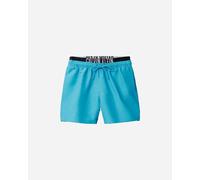 Calvin Klein Uomo Pantaloncino da Bagno Medium Double con Coulisse, Blu (Bash Blue), S