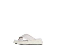 Calvin Klein Jeans Espadrillas Donna con Tacco, Multicolore (Triple Eggshell), 38