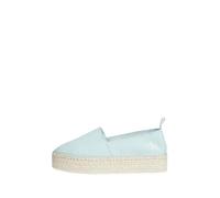 Calvin Klein Jeans Espadrillas Donna Zeppa, Turchese (Blue Glass), 40