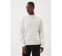 Calvin Klein LS Ez Cotton Crewnk Sweater 12Gg Lv04Rc309G, Maglione, Uomo, Bianco (Tofu), S