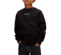 Calvin Klein Jeans felpa bambino minimal logo nero