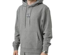 Calvin Klein Jeans - Felpa da Uomo con Cappuccio Terry Monogram, Grigio Taglia S Codice LV04RD243GP7E Grigio