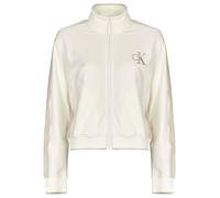 Calvin Klein Jeans Felpe LS STRETCH TERRY FZ TRACK JACKET in Bianco EU XS