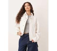Calvin Klein Jeans - Giacca di jeans squadrata bianca-Bianco L