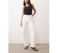 Calvin Klein Jeans - Jeans bombati comodi bianchi-Bianco W27 L30