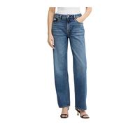 Calvin Klein Jeans - Jeans dritti in cotone a vita alta - - Jeans - Donna - Blu - W28 L32