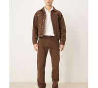 Calvin Klein Jeans - Jeans dritti standard marrone scuro - In esclusiva su ASOS W30 L32