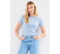 Calvin Klein Jeans - Label Washed Rib Sli Blu - Abbigliamento M Blu