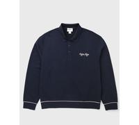 Calvin Klein Jeans LS 350GSM TERRY PIPED POLO SWEAT men Sweatshirts blue in taglia:S