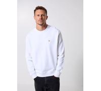Calvin Klein Jeans - Ls Eu 350Terry Badge LV04RC273G Bianco - Abbigliamento M Bianco