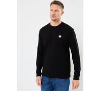 Calvin Klein Jeans - Ls Waffle Badge Crew LV040EM217 Nero - Abbigliamento XXL Nero