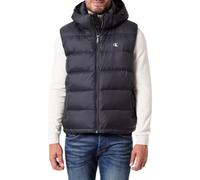 Calvin Klein Jeans LV04RD531G Gilet da uomo, in nylon, con cappuccio e cerniera, nero (nero), L, Nero (Black), L