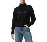 Calvin Klein Jeans Pullover nero / bianco Donna - Abbigliamento - Taglie comode - Pullover e cardigan - Pullover Calvin Klein Jeans M