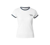 Calvin Klein - 1989 Logo Slim Ringer Tee - - Tops - Donna - Blu - S