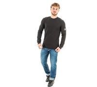 Calvin Klein Jeans Maglietta Maniche Lunghe Uomo Badge Waffle LS Tee Basic, Nero (CK Black), XL