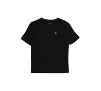 Calvin Klein T-Shirt Unisex per Bambini Mono Mini Badge Reg LV1CKSJA30 S/S, Nero (Nero [CSI] 25Cw1000175Ck), 14 Anni