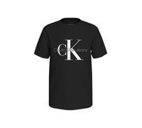 Calvin Klein Jeans Maglietta unisex da bambino Ck Monogram SS S/S, Ck Black, 10 anni