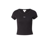 Calvin Klein Jeans Maglietta 'Woven Label Baby' nero Donna - Abbigliamento - Taglie comode - Maglie e top - Maglie e T-shirt Calvin Klein Jeans L