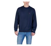 Calvin Klein Jeans - Maglione in Cotone Collo a Barca - - Knitwear - Uomo - Blu - L