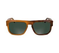 CALVIN KLEIN JEANS Men's Sunglasses CKJ24607S - Brown To Havana with Solid Green Lens