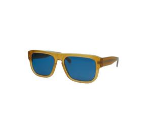 Calvin Klein Jeans Men's Sunglasses CKJ24607S - Honey To Brown with Solid Blue Lens