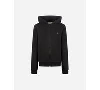 Calvin Klein Jeans felpa con cappuccio e zip unisex nero 10a