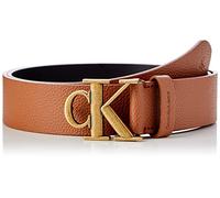 Calvin Klein Jeans Mono Hardware Cintura Uomo 35MM, Cognac, 90