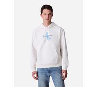 Calvin Klein Jeans Monologo M - Felpa - Uomo - Bianco nd_XS