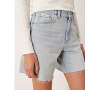 Calvin Klein Jeans - Pantaloncini di jeans di media lunghezza color blu candeggiato stile anni '90 W26