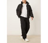 Calvin Klein Jeans - Pantaloni cargo dritti neri-Nero W36 L32